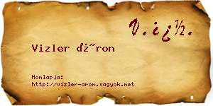 Vizler Áron névjegykártya